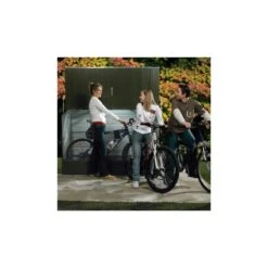 Abri à Vélos En Métal 1750L Vert 1,74m² + Kit D'ancrage TRIMETALS