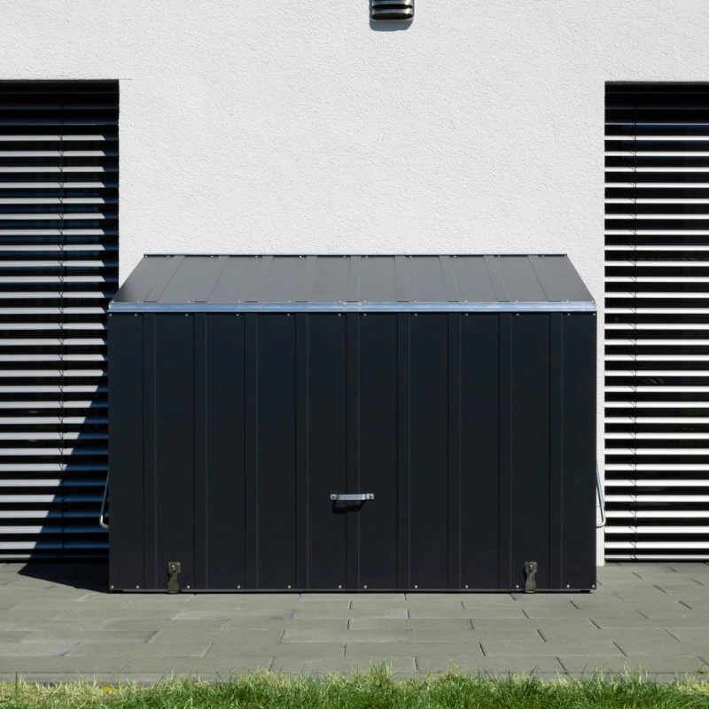 Abri à Vélos En Métal Sesame 1500L Anthracite 1,41m² TRIMETALS 5 Abri à Vélos En Métal Sesame 1500L Anthracite 1,41m² TRIMETALS – Image 3