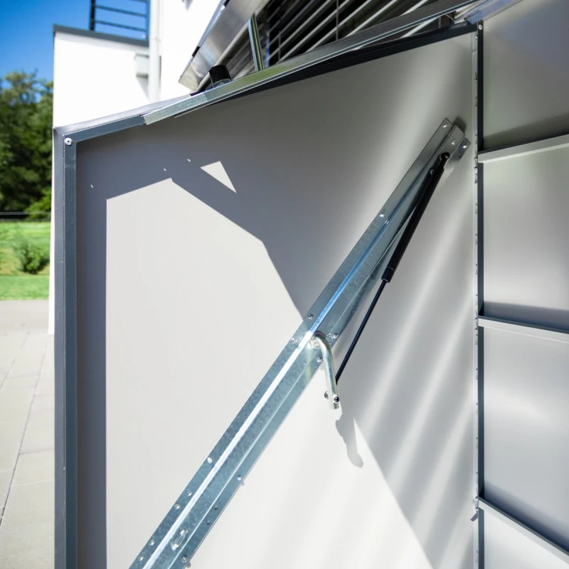 Abri à Vélos En Métal Sesame 1500L Anthracite 1,41m² TRIMETALS 7 Abri à Vélos En Métal Sesame 1500L Anthracite 1,41m² TRIMETALS – Image 5