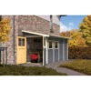 Abri Adossé En Bois Vitrifié Gris 4,85m² Wandlitz 3 - Karibu -Jardin Extérieur abri adosse en bois vitrifie gris 485m wandlitz 3 karibu