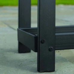 Abri Bûches En Acier Et Polyester 300D Capacité 1m³ Noir - ShelterLogic -Jardin Extérieur abri buches en acier et polyester 300d capacite 1m noir shelterlogic 2