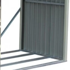 Abri Buches En Métal Anthracite 6 Stères X-metal -Jardin Extérieur abri buches en metal anthracite 6 steres x metal 2