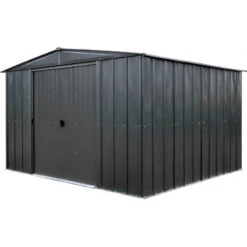 Abri De Jardin 10,7m² Toit Double Pente En Acier Galvanisé Anthracite Spacemaker 12 Abri De Jardin 10,7m² Toit Double Pente En Acier Galvanisé Anthracite Spacemaker -Jardin Extérieur abri de jardin 107m toit double pente en acier galvanise anthracite spacemaker 4