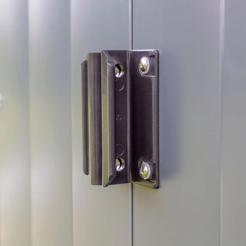 Abri De Jardin 10,7m² Toit Double Pente En Acier Galvanisé Anthracite Spacemaker 8 Abri De Jardin 10,7m² Toit Double Pente En Acier Galvanisé Anthracite Spacemaker – Image 6