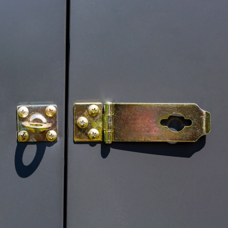 Abri De Jardin 2,4m² Adossé En Acier Galvanisé Anthracite Spacemaker 6 Abri De Jardin 2,4m² Adossé En Acier Galvanisé Anthracite Spacemaker – Image 4