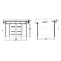 Abri De Jardin 7,2m² Verona En Bois Massif 28mm SOLID -Jardin Extérieur abri de jardin 72m verona en bois massif 28mm solid 2