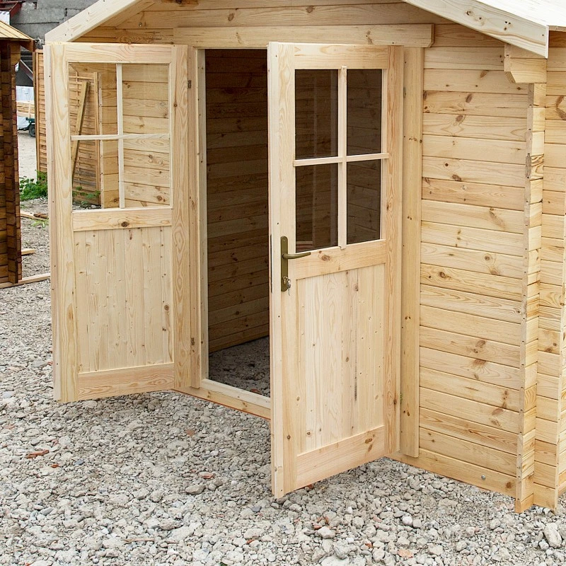 Abri De Jardin 9m² PLUS En Bois 40mm Brut Gardy Shelter 8 Abri De Jardin 9m² PLUS En Bois 40mm Brut Gardy Shelter – Image 6