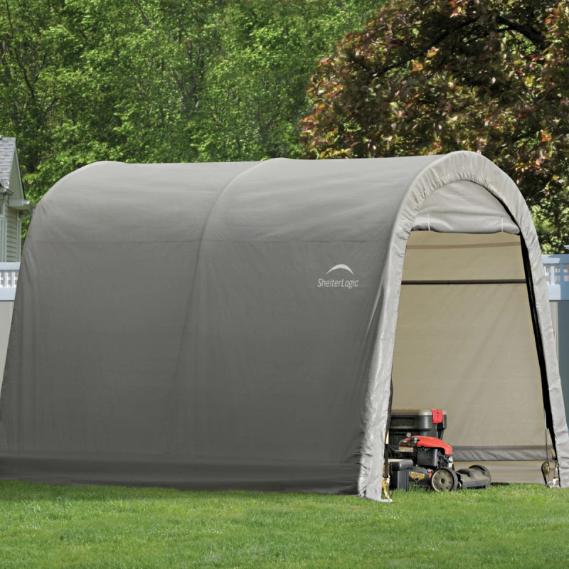 Abri De Jardin Démontable 9m² à Toit Arrondi En Acier Et Polyéthylène Gris – Shelter Logic 5 Abri De Jardin Démontable 9m² à Toit Arrondi En Acier Et Polyéthylène Gris – Shelter Logic – Image 3