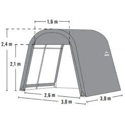 Abri De Jardin Démontable 9m² à Toit Arrondi En Acier Et Polyéthylène Gris – Shelter Logic 13 Abri De Jardin Démontable 9m² à Toit Arrondi En Acier Et Polyéthylène Gris – Shelter Logic -Jardin Extérieur abri de jardin demontable 9m a toit arrondi en acier et polyethylene gris shelter logic 5