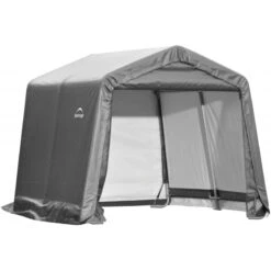 Abri De Jardin Démontable 9m² En Acier Et Polyéthylène Gris – Shelter Logic -Jardin Extérieur abri de jardin demontable 9m en acier et polyethylene gris shelter logic 3