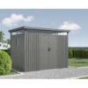 Abri De Jardin En Acier Galvanisé Kosto 6,76m² + Kit D'ancrage - X-Métal -Jardin Extérieur abri de jardin en acier galvanise kosto 676m kit d ancrage x metal