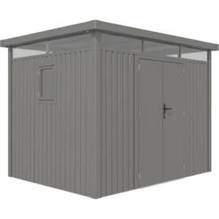 Abri De Jardin En Acier Galvanisé Kosto 6,76m² + Kit D'ancrage - X-Métal -Jardin Extérieur abri de jardin en acier galvanise kosto 676m kit d ancrage x metal 2