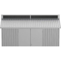 Abri De Jardin En Aluminium Gris Avec Puits De Lumière 5,33m² + Kit Fondation - DURAMAX -Jardin Extérieur abri de jardin en aluminium gris avec puits de lumiere 533m kit fondation duramax 2