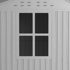 Abri De Jardin En Aluminium Gris Avec Puits De Lumière 5,33m² + Kit Fondation - DURAMAX -Jardin Extérieur abri de jardin en aluminium gris avec puits de lumiere 533m kit fondation duramax 3