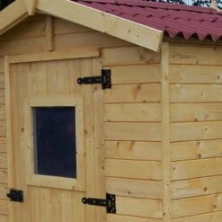 Abri De Jardin En Bois 2,56m² - Panneaux 16mm + Plancher -Jardin Extérieur abri de jardin en bois 256m panneaux 16mm plancher 3