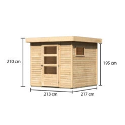 Abri De Jardin En Bois 4,62m² Freiburg 2 - Karibu -Jardin Extérieur abri de jardin en bois 462m freiburg 2 karibu 2