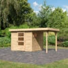 Abri De Jardin En Bois 5,25m² Avec Appentis De 1,50 M Freiburg 3 - Karibu 1 Abri De Jardin En Bois 5,25m² Avec Appentis De 1,50 M Freiburg 3 - Karibu -Jardin Extérieur abri de jardin en bois 525m avec appentis de 150 m freiburg 3 karibu