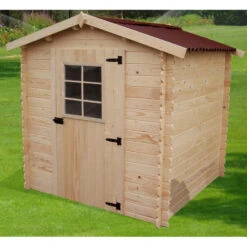 Abri De Jardin En Bois Brut 4,28m² Madriers 28mm - Habrita 7 Abri De Jardin En Bois Brut 4,28m² Madriers 28mm - Habrita -Jardin Extérieur abri de jardin en bois brut 428m madriers 28mm habrita 2