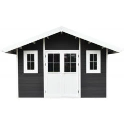 Abri De Jardin En Bois Composite 28mm Anthracite 10,71m² PREMIUM - Woodlife Garden -Jardin Extérieur abri de jardin en bois composite 28mm anthracite 1071m premium woodlife garden 2
