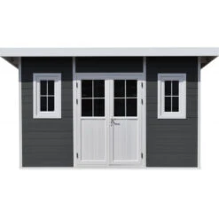 Abri De Jardin En Bois Composite 28mm Anthracite 14,90m² PREMIUM Toit Plat - Woodlife Garden 10 Abri De Jardin En Bois Composite 28mm Anthracite 14,90m² PREMIUM Toit Plat - Woodlife Garden -Jardin Extérieur abri de jardin en bois composite 28mm anthracite 1490m premium toit plat woodlife garden 2