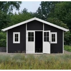 Abri De Jardin En Bois Composite 28mm Anthracite 19,22m² PREMIUM - Woodlife Garden -Jardin Extérieur abri de jardin en bois composite 28mm anthracite 1922m premium woodlife garden 2