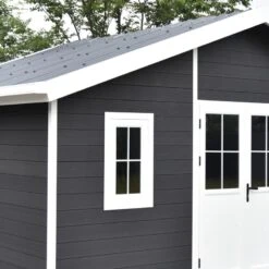 Abri De Jardin En Bois Composite 28mm Anthracite 19,22m² PREMIUM - Woodlife Garden -Jardin Extérieur abri de jardin en bois composite 28mm anthracite 1922m premium woodlife garden 4