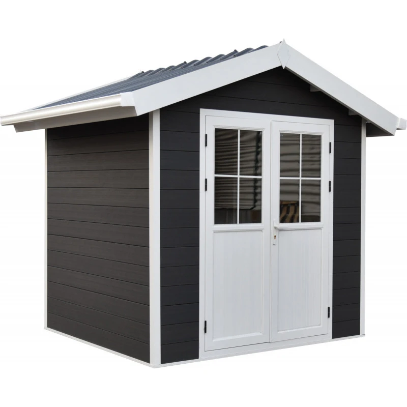 Abri De Jardin En Bois Composite 28mm Anthracite 4,77m² PREMIUM - Woodlife Garden 4 Abri De Jardin En Bois Composite 28mm Anthracite 4,77m² PREMIUM - Woodlife Garden – Image 2
