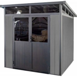 Abri De Jardin En Bois Composite 28mm Anthracite 5,28m² WINSTON Skylight - Woodlife Garden 13 Abri De Jardin En Bois Composite 28mm Anthracite 5,28m² WINSTON Skylight - Woodlife Garden -Jardin Extérieur abri de jardin en bois composite 28mm anthracite 528m winston skylight woodlife garden 5