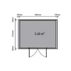 Abri De Jardin En Bois Composite 28mm Anthracite 6,69m² GORDON Skylight - Woodlife Garden -Jardin Extérieur abri de jardin en bois composite 28mm anthracite 669m gordon skylight woodlife garden 2