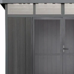 Abri De Jardin En Bois Composite 28mm Anthracite 6,69m² GORDON Skylight - Woodlife Garden -Jardin Extérieur abri de jardin en bois composite 28mm anthracite 669m gordon skylight woodlife garden 3