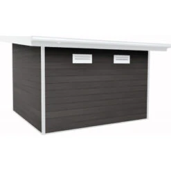 Abri De Jardin En Bois Composite 28mm Anthracite 9m² PREMIUM Toit Plat - Woodlife Garden 11 Abri De Jardin En Bois Composite 28mm Anthracite 9m² PREMIUM Toit Plat - Woodlife Garden -Jardin Extérieur abri de jardin en bois composite 28mm anthracite 9m premium toit plat woodlife garden 3