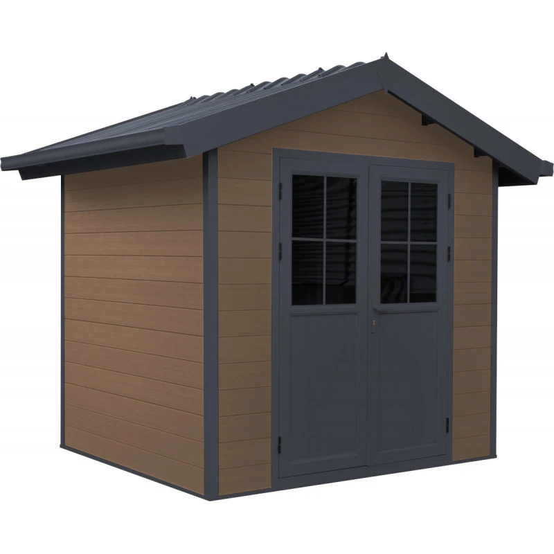 Abri De Jardin En Bois Composite 28mm Aspect Bois 4,77m² PREMIUM - Woodlife Garden 4 Abri De Jardin En Bois Composite 28mm Aspect Bois 4,77m² PREMIUM - Woodlife Garden – Image 2