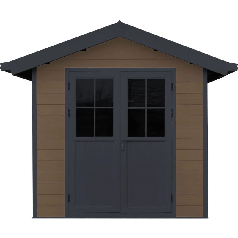 Abri De Jardin En Bois Composite 28mm Aspect Bois 4,77m² PREMIUM - Woodlife Garden 5 Abri De Jardin En Bois Composite 28mm Aspect Bois 4,77m² PREMIUM - Woodlife Garden – Image 3