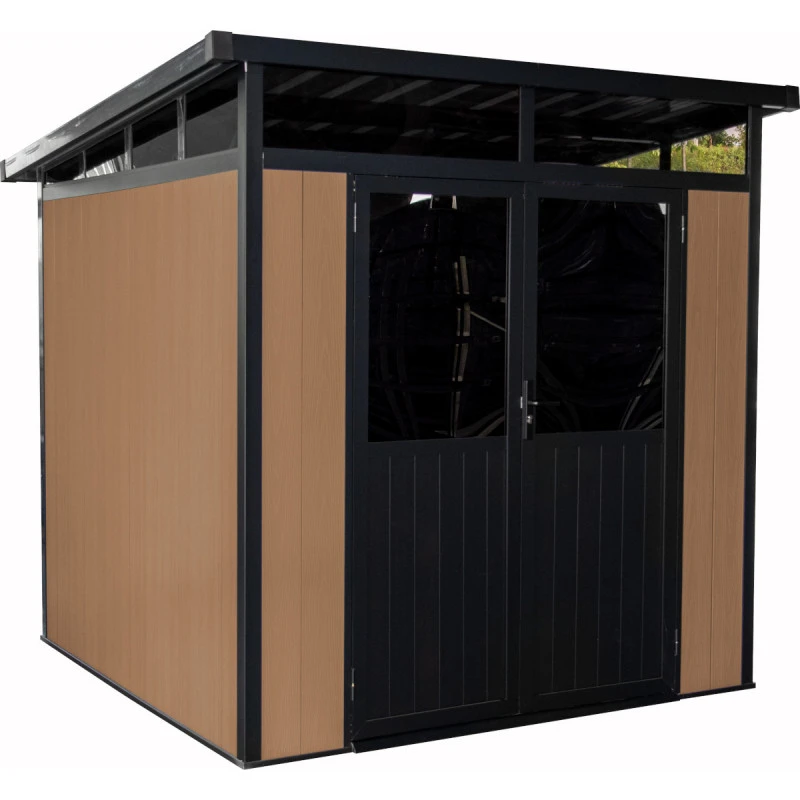 Abri De Jardin En Bois Composite 28mm Aspect Bois 5,28m² WINSTON Skylight - Woodlife Garden 3 Abri De Jardin En Bois Composite 28mm Aspect Bois 5,28m² WINSTON Skylight - Woodlife Garden – Image 2