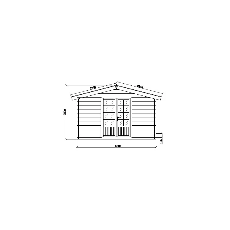 Abri De Jardin En Bois Composite 28mm Gris Foncé 14,44m² Double Porte Alu Et Double Vitrage - WoodLife Garden 8 Abri De Jardin En Bois Composite 28mm Gris Foncé 14,44m² Double Porte Alu Et Double Vitrage - WoodLife Garden – Image 6