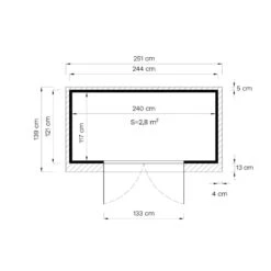 Abri De Jardin En Bois Gris Clair 3,49m² Skur 2 + Plancher – Baltic -Jardin Extérieur abri de jardin en bois gris clair 349m skur 2 plancher baltic 2