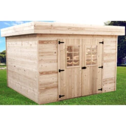 Abri De Jardin En Bois Massif 11,36m² Monopente – Madriers 28mm – Toiture En Bac Acier – Habrita 7 Abri De Jardin En Bois Massif 11,36m² Monopente – Madriers 28mm – Toiture En Bac Acier – Habrita -Jardin Extérieur abri de jardin en bois massif 1136m monopente madriers 28mm toiture en bac acier habrita 1