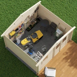 Abri De Jardin En Bois Massif 13,9m² TANA – Madriers 28mm – Forest Style -Jardin Extérieur abri de jardin en bois massif 139m tana madriers 28mm forest style 3