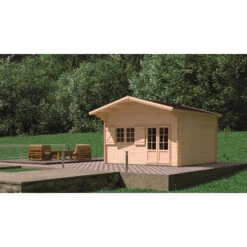 Abri De Jardin En Bois Massif 44mm - 19,2m² Jasmin + Mezzanine 8,68m² – Forest Style -Jardin Extérieur abri de jardin en bois massif 192m jasmin mezzanine 868m forest style 4