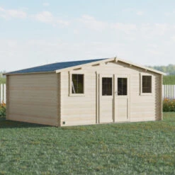 Abri De Jardin En Bois Massif 19,8m² NYASSA – Madriers 28mm – Forest Style -Jardin Extérieur abri de jardin en bois massif 198m nyassa madriers 28mm forest style 2