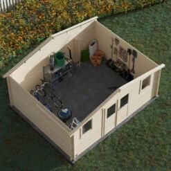 Abri De Jardin En Bois Massif 19,8m² NYASSA – Madriers 28mm – Forest Style -Jardin Extérieur abri de jardin en bois massif 198m nyassa madriers 28mm forest style 3