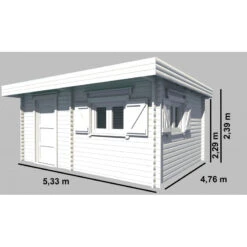 Abri De Jardin En Bois Massif 25,38m² – Madriers 60mm – Toiture En Bac Acier – Habrita 9 Abri De Jardin En Bois Massif 25,38m² – Madriers 60mm – Toiture En Bac Acier – Habrita -Jardin Extérieur abri de jardin en bois massif 2538m madriers 60mm toiture en bac acier habrita 1