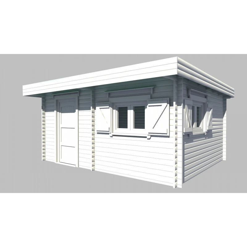 Abri De Jardin En Bois Massif 25,38m² – Madriers 60mm – Toiture En Bac Acier – Habrita 5 Abri De Jardin En Bois Massif 25,38m² – Madriers 60mm – Toiture En Bac Acier – Habrita – Image 3