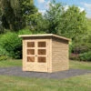 Abri De Jardin En Bois Massif 3,46m² Stockach 2 – Karibu -Jardin Extérieur abri de jardin en bois massif 346m stockach 2 woodfeeling