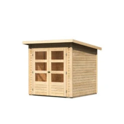 Abri De Jardin En Bois Massif 3,46m² Stockach 2 – Karibu -Jardin Extérieur abri de jardin en bois massif 346m stockach 2 woodfeeling 2