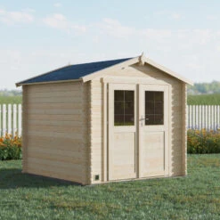 Abri De Jardin En Bois Massif 5,9m² JUNO – Madriers 19mm – Forest Style -Jardin Extérieur abri de jardin en bois massif 62m malawi madriers 19mm forest style 3