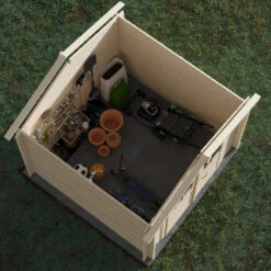 Abri De Jardin En Bois Massif 5,9m² JUNO – Madriers 19mm – Forest Style -Jardin Extérieur abri de jardin en bois massif 62m malawi madriers 19mm forest style 4