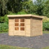 Abri De Jardin En Bois Massif 7,04m² Bastrup 3 – Karibu -Jardin Extérieur abri de jardin en bois massif 704m bastrup 3 woodfeeling