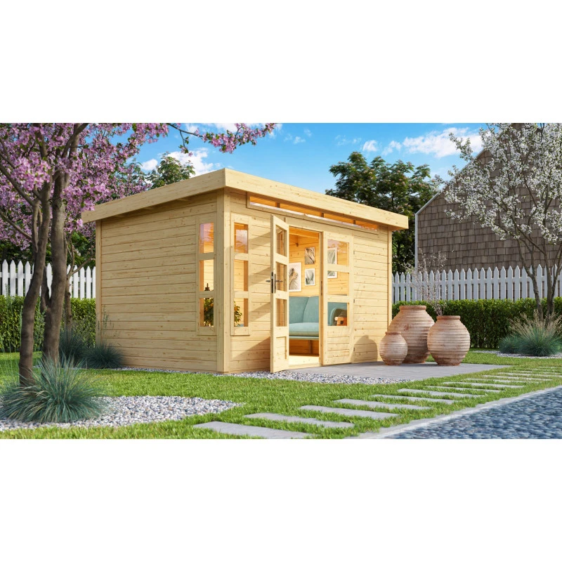 Abri De Jardin En Bois Massif 8,88m² Kastorf 7 – Karibu 4 Abri De Jardin En Bois Massif 8,88m² Kastorf 7 – Karibu – Image 2