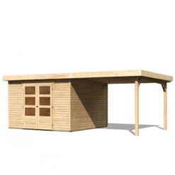 Abri De Jardin En Bois Massif 9,24m² Askola 6 Avec Appentis 280cm – Karibu 10 Abri De Jardin En Bois Massif 9,24m² Askola 6 Avec Appentis 280cm – Karibu -Jardin Extérieur abri de jardin en bois massif 924m askola 6 avec appentis 280cm woodfeeling 2